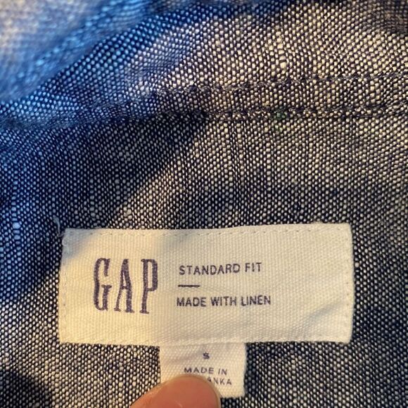 Z GAP Small Long Sleeve Casual Button Down Standard Fit Chest Pocket - Picture 6 of 7